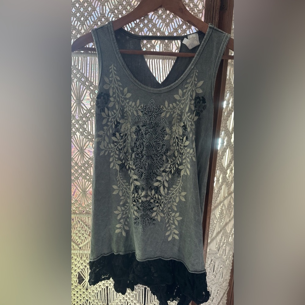 Liberty Gray/green tunic